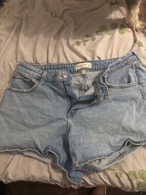 Abercrombie & Fitch Light Blue Denim Shorts